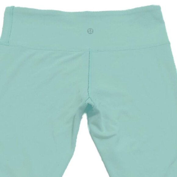 Lululemon Wunder Under Crop Reversible Mint Moment/Black - Picture 9 of 14